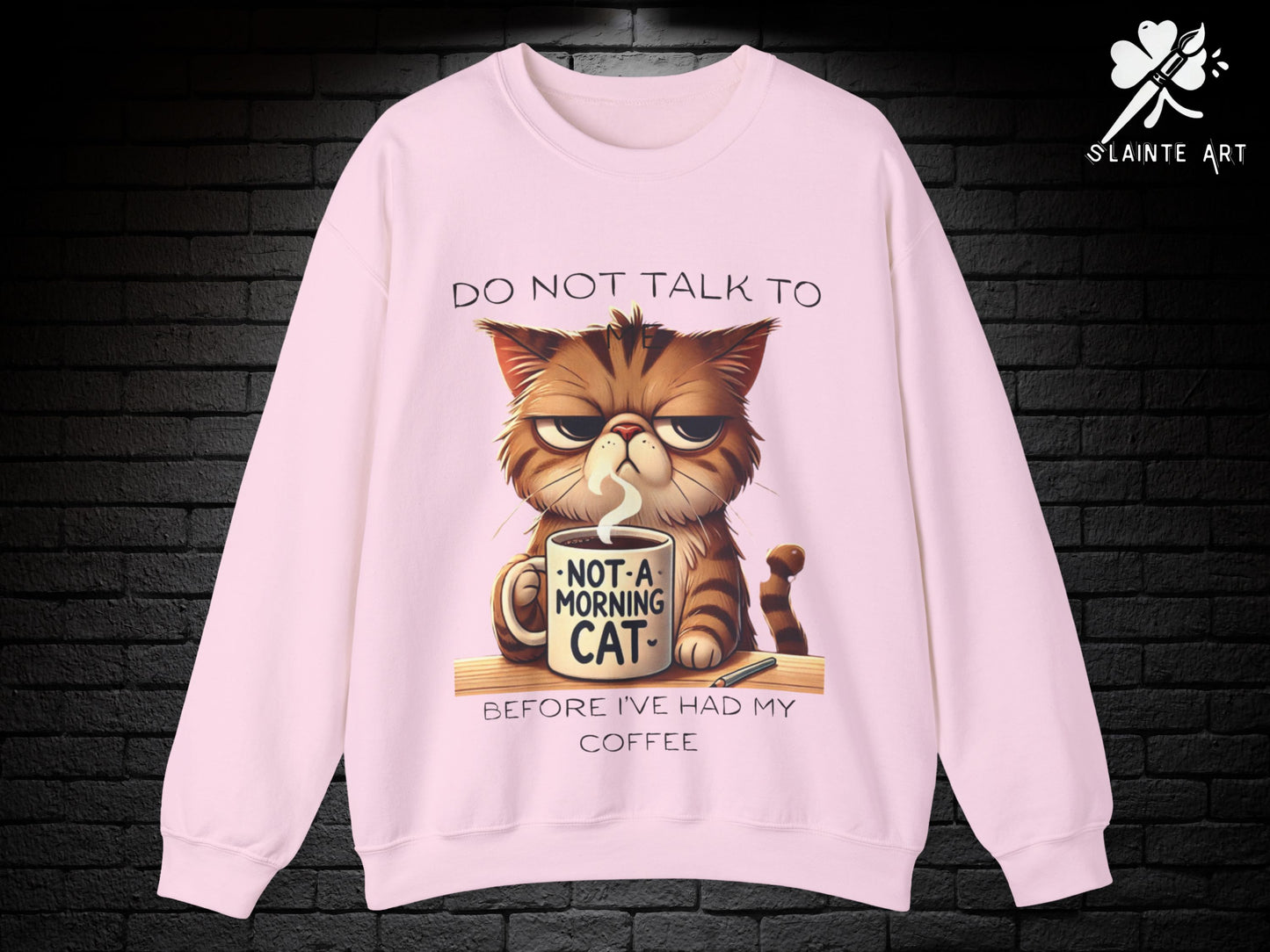 Funny Grumpy Cat Coffee Sweatshirt