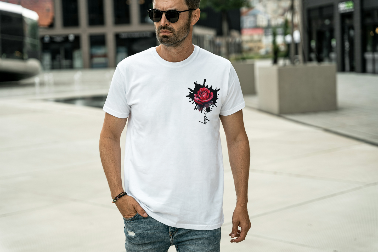 Bold Red Rose T-Shirt